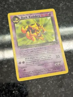 Dark Kadabra 39/82 Team Rocket Regular Uncommon LP Vintage Pokemon Card 2000 - Image 2
