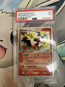 2006 Pokemon Arcanine ex Holo 83/92 EX Legend Maker Ultra Rare PSA 7 - Image 2