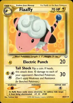 Pokemon Neo Revelation #28/64 Flaaffy Uncommon Lightly played B - Image 1