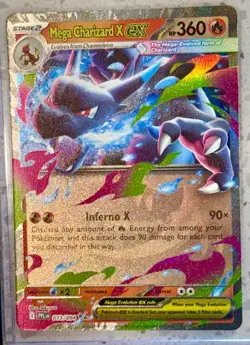 Pokemon Mega Charizard X EX 013/094 Phantasmal Flames Double Rare Full Art Holo… - Image 1