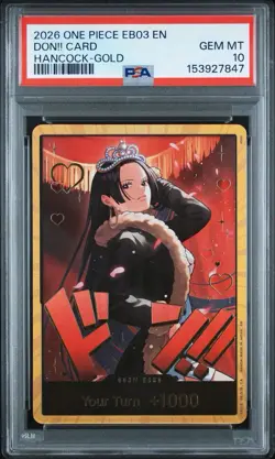 🔥PSA 10🔥 One Piece Gold DON!! Card Boa Hancock EB03 Heroines English Gem Mint - Image 1