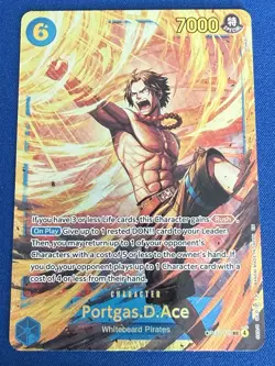 Portgas D. Ace One Piece TCG Carrying on his Will OP13-119 SEC - ships PWE - Image 1