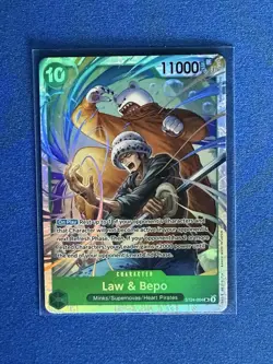 Law & Bepo One Piece TCG Jewelry Bonney Starter Deck ST24-004 Super Rare - PWE - Image 1