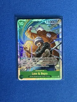 Law & Bepo One Piece TCG Jewelry Bonney Starter Deck ST24-004 Super Rare - PWE - Image 2