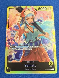 Yamato One Piece TCG Starter Deck 08: Yamato ST08-001 Leader - ships PWE - Image 1
