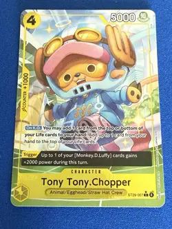 Tony Tony Chopper One Piece TCG Starter Deck 29: Egghead ST29-007 Full Art-PWE - Image 1
