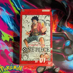 One Piece TCG Luffy Red Straw Hat Crew Starter Deck ST-01 English New And Sealed - Image 5