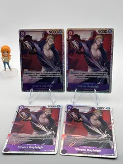 Bandai One Piece OP13 Silvers Rayleigh OP13-066 Foil x4 Rush - Image 1