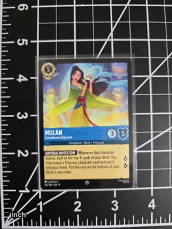 Mulan Considerate Diplomat 142/204 Disney Lorcana Fabled NM/M - Image 1