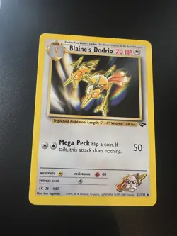 Blaine’s Dodrio 32/132 Gym Challenge Unlimited 2000 Pokemon Card Uncommon LP - Image 1