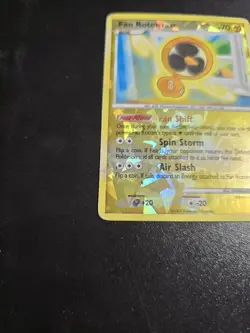 HP Fan Rotom RT1 Reverse Holo Rising Rivals Pokemon Card - Image 3