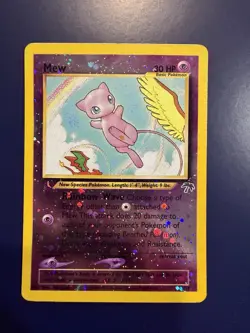 Mew 01/18 Southern Islands Reverse Holo Pokemon Card TCG Swirls (78) - Image 1
