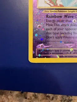 Mew 01/18 Southern Islands Reverse Holo Pokemon Card TCG Swirls (78) - Image 4