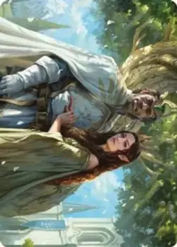 Aragorn and Arwen, Wed Art Card - Normal - 33/81 - Lord of the Rings - Image 1