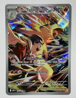 Pokemon TCG Ethan's Typhlosion Destined Rivals Illustration Rare Card 190/182 - Image 1