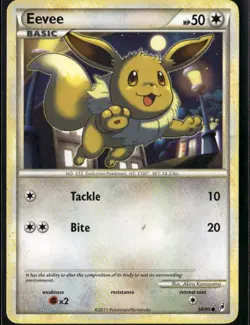 Eevee Common Call of Legends 56/95 Colorless Pokemon Card - Image 1