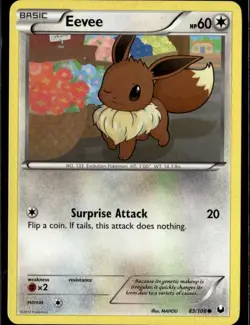 Eevee (83) Common Dark Explorers 83/108 Colorless Normal Pokemon Card - Image 1