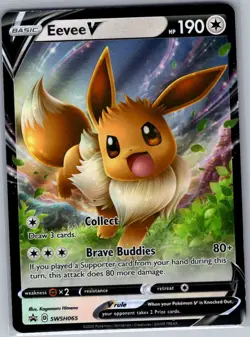 Eevee V SWSH065 SWSH: Sword & Shield Promo Cards - Pokemon Card - NM - Image 1
