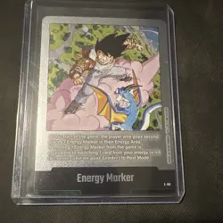 Dragon Ball Super Card Son Goku Energy Marker E-80 Foil Standard Card - Image 1