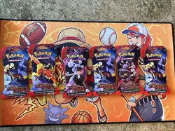 Pokemon TCG Destined Rivals - 6 New Sealed Sleeved Packs Booster Cards Lot of 6 - Image 1