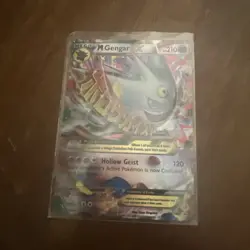 Pokemon TCG M Gengar EX Black Star Promo Card XY166 NM Near Mint - Image 2