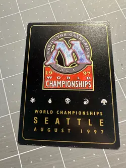 MTG Force of Will 1997 Paul McCabe Tournament World Championship Card mint. - Image 2