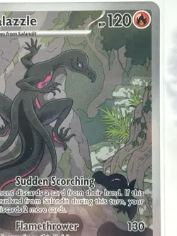 Pokemon Salazzle ASC 224/217 Stage 1 Rare Regular 120 HP Fire Card 2026 - Image 3