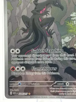 Pokemon Salazzle ASC 224/217 Stage 1 Rare Regular 120 HP Fire Card 2026 - Image 5