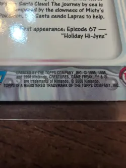 Pokemon Topps Lapras #131 Non-Holo Vintage 2000 TV Animation Card - Image 3