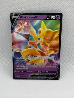 2021 Pokemon Alakazam V TCG Full Art Holo Promo Basic Card SWSH083 - Image 1