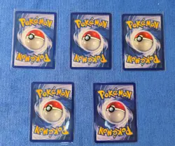 Pokemon 1999 1st EDITION 5 Card TRAINER Lot Fossil - NM - Mint - Image 2