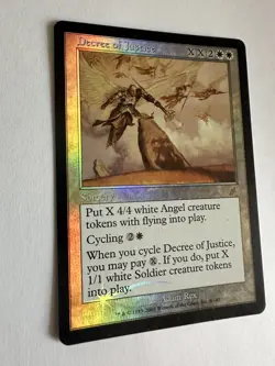 MTG FOIL Decree of Justice Scourge Magic the Gathering - Image 1