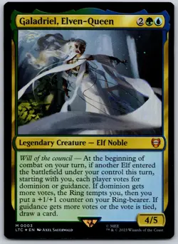 Galadriel, Elven-Queen Foil M Commander: The Lord of the Rings: Tales of Middle- - Image 1