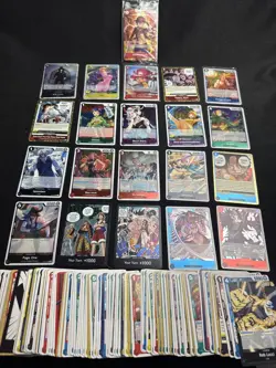 One Piece SR Super Rare Card Lot 21 HOLOS (132 Cards) Game Trading Cards - Image 1