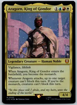 Aragorn, King of Gondor Foil M Commander: The Lord of the Rings: Tales of Middle - Image 1