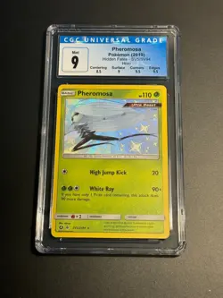 Pokemon Hidden Fates Rare Pheromosa SV5/SV94 CGC 9 Mint - Image 1