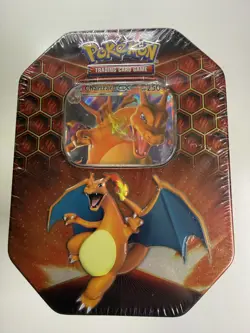 Pokemon TCG Hidden Fates Charizard GX Tin Factory Sealed New - Image 1