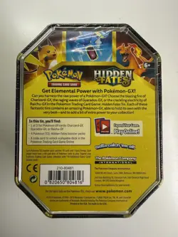 Pokemon TCG Hidden Fates Charizard GX Tin Factory Sealed New - Image 5