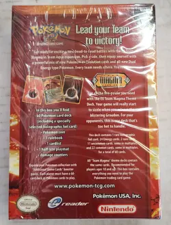 2004 POKEMON "EX MAGMA VS AQUA " TEAM MAGMA THEME DECK FACTORY SEALED/NEW - Image 2