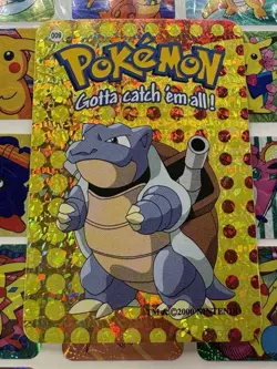 Pokemon Blastoise Rare Vintage Vending HOLO Prism Sticker 2000 Nintendo - Image 3