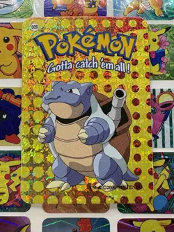 Pokemon Blastoise Rare Vintage Vending HOLO Prism Sticker 2000 Nintendo - Image 4