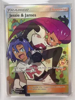 Jessie & James Full Art Pokemon TCG Hidden Fates PSA 9 MINT - Image 2