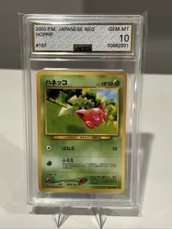 2000 Pokemon Japanese Neo Hoppip AGS 10 - Image 1