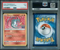 2022 Radiant Charizard 011/078 Pokemon Radiant Holo Rare Pokemon GO PSA 7 - Image 1