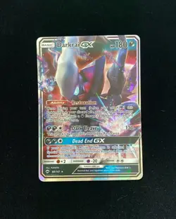 2017 Pokemon TCG English Burning Shadows Darkrai GX #88/147 RR Holo RB60 - Image 1