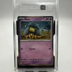 Pokemon Graded TAG 10 Abra 063/165 Scarlet & Violet 151 Cosmos Holo Promo PSA - Image 2