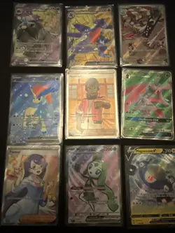 Pokemon Card Lot Secret Illustration Full Art Rare X 9 (Lot Q) - Image 1