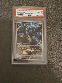 2026 Pokemon Mep En N's Zekrom Ascended Heroes ETB PSA 10 Gem Mint - Image 1