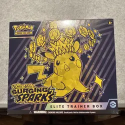 Pokemon TCG Scarlet & Violet Surging Sparks Elite Trainer Box ETB Sealed Pikachu - Image 1