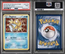2016 POKEMON XY BLACK STAR PROMO SHINY MEGA GYARADOS #XY143 MAGIKARP-HOLO PSA 9 - Image 3